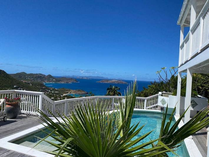 Casa de férias para 6 pessoas, com jardim e piscina e ainda vista em Saint-Barthélemy