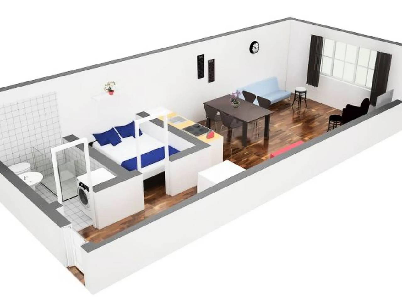 Entire apartment, 1 Pièce 3 Personnes in Zurich, Zurich district
