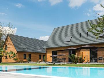 Ferienhaus für 8 Personen, mit Sauna und Pool sowie Garten und Balkon, kinderfreundlich in Burg (Spreewald)