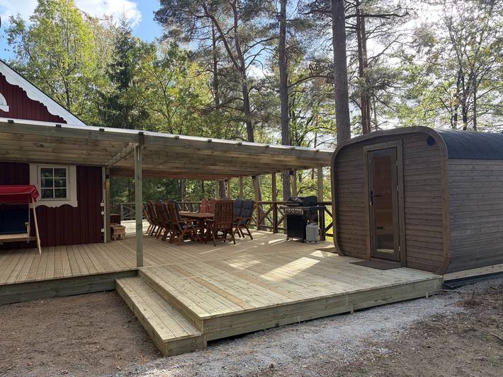 2 Ferienhäuser mit Sauna und Whirlpool direkt am See in Hässleholm kommun