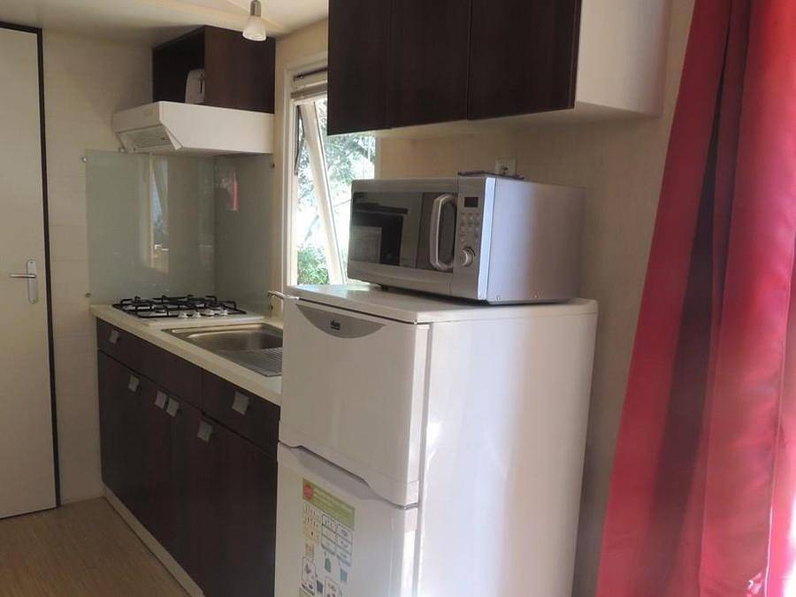 Camping le Domaine de Gajan - Mobilheim 6 personen - Family plus - 3 Schlafzimmer in Boisseron, Mittelmeerküste (Frankreich)