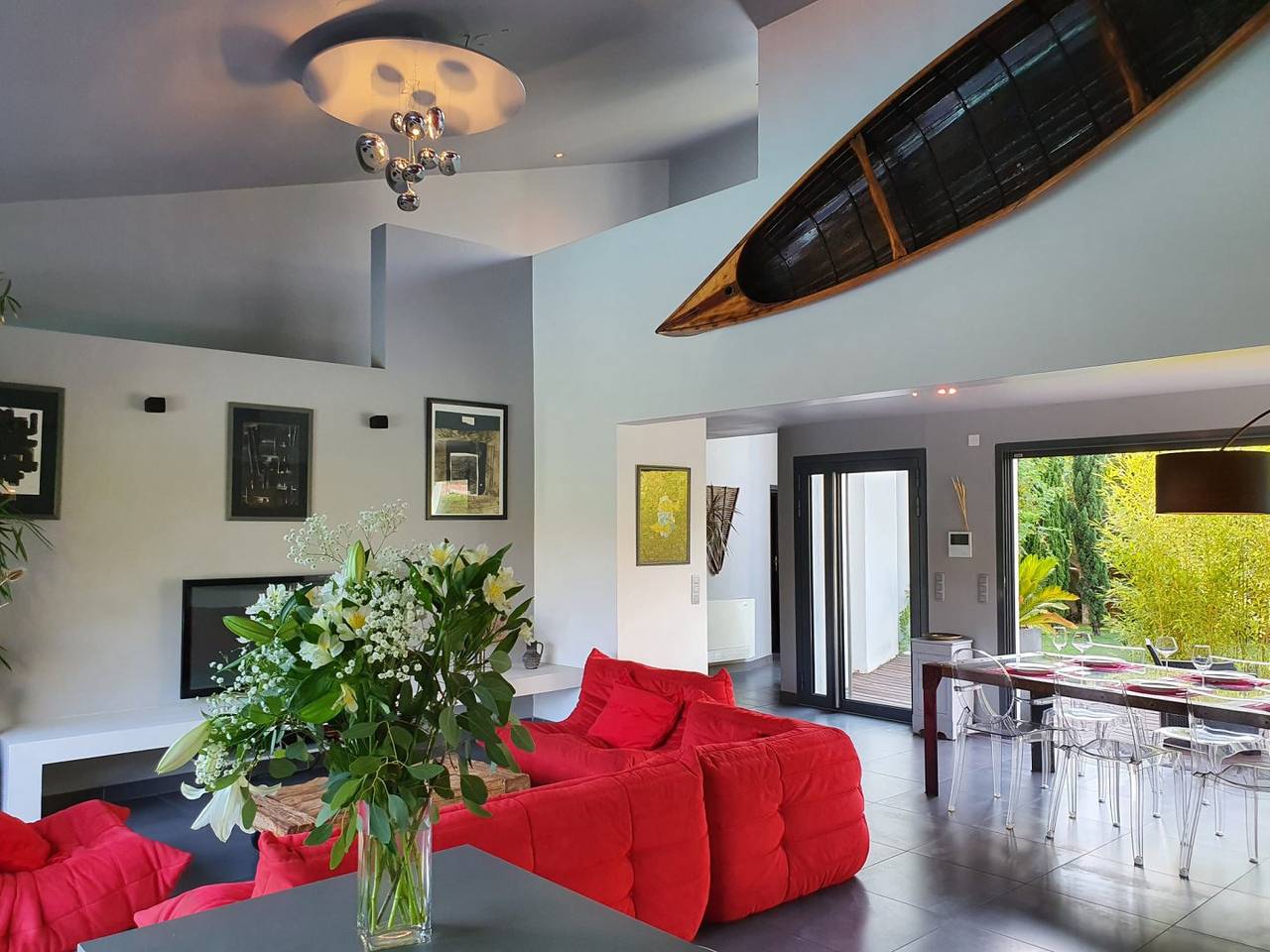 Villa "Les 5 glycines" avec piscine, jacuzzi, parking in Millas, Perpignan und Umgebung