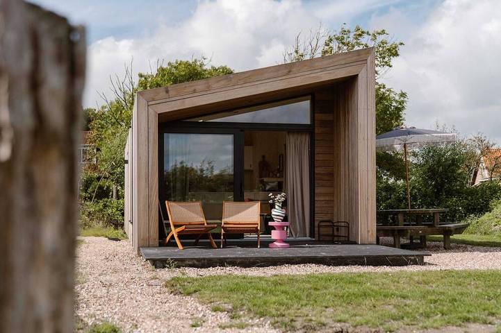Blockhütte für 4 Personen, mit Garten und Pool