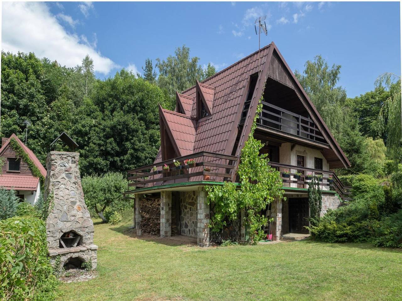Holiday Home near Lake Radunskie with Sauna in Chmielno