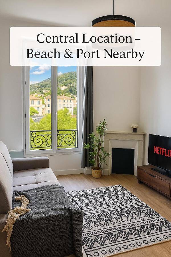 Gîte pour 2 personnes, avec vue dans Gare De Nice Riquier