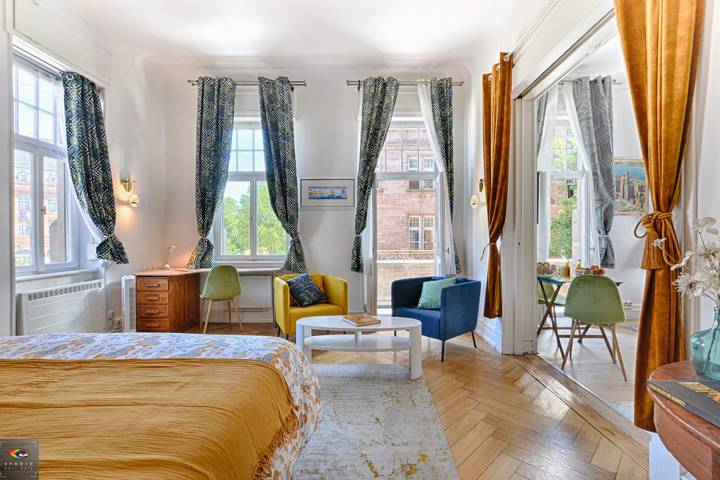 Ganze Wohnung, Citysuite spacieuse German chic Balkon Impérial 2 P in Metz, Metz Region