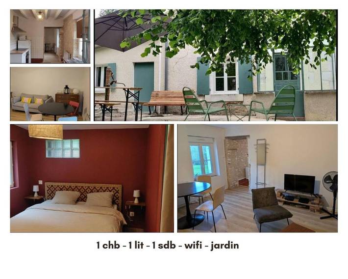 Location de vacances pour 2 personnes, avec jardin dans Saint-Martin-de-Lamps