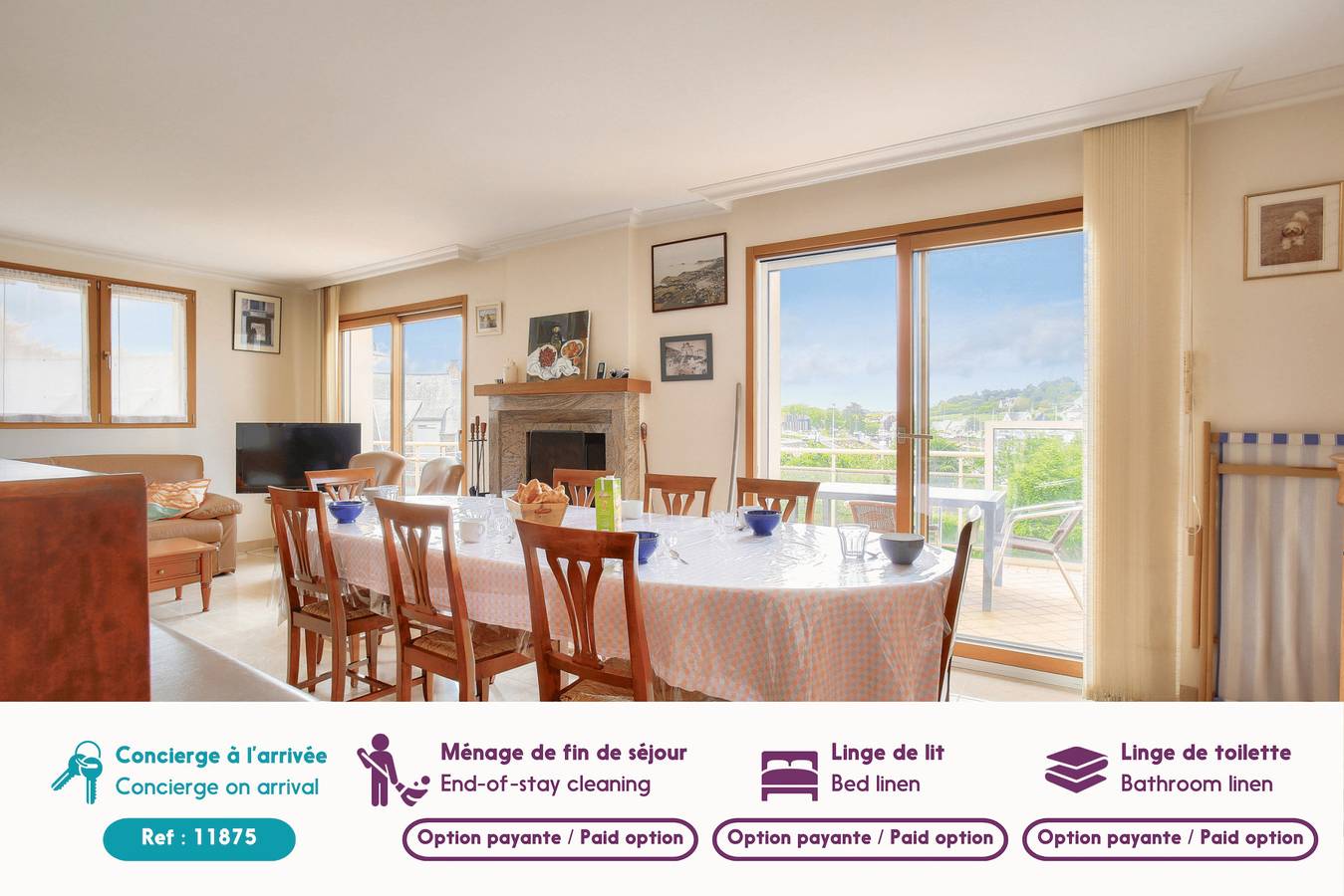 Maison pour 6 avec vue sur le port de Dahouët in Dahouët, Pléneuf-Val-André