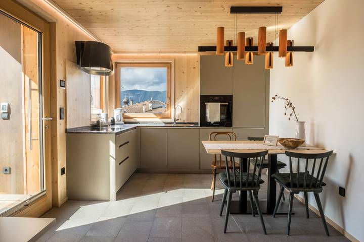 Ferienhaus 'Landhaus Silene' in Südtirol-Trentino mit Blick auf die Berge in Sarnonico, Val di Non