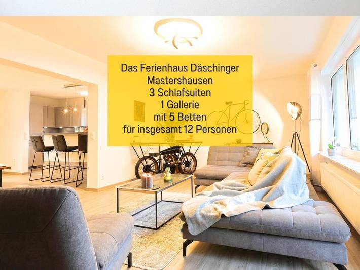 Ferienhaus für 12 Personen, mit Ausblick und Garten in Mastershausen