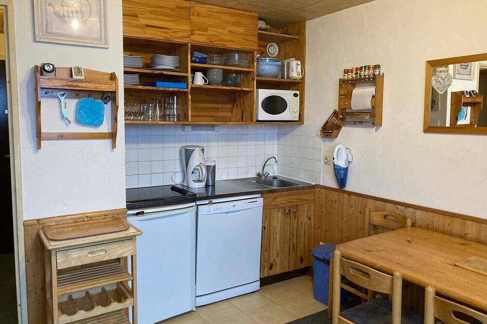 Appartement entier, Appart 2 Pièces Cabine, 200m Pistes, 6 pers, Balcon in La Ferrière, Le Pleynet Les Sept Laux
