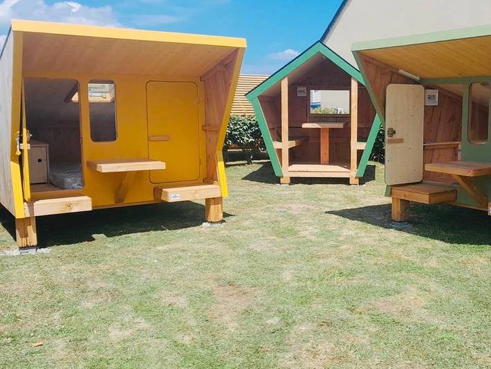 Camping La Sinope - Unterkunft 4 personen - Hütte Familie 2-4 Personen in Quinéville, Cherbourg und Umgebung