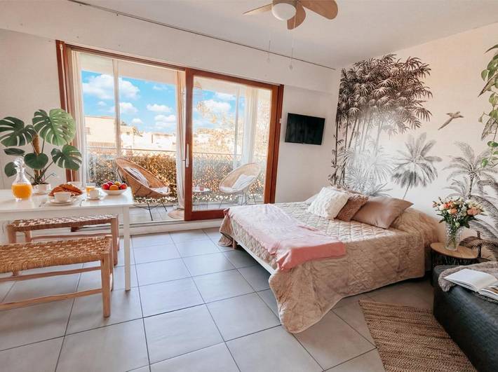 Vakantieappartement voor 3 personen, met zwembad en tuin - 1