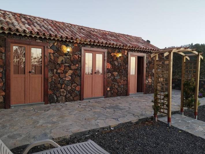 Ferienhaus für 4 Personen, mit Terrasse und Garten sowie Ausblick