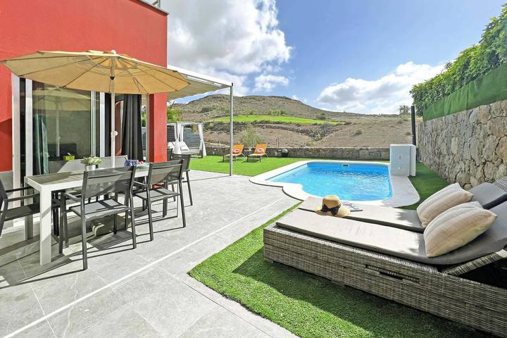 Ferienhaus für 4 Personen, mit Terrasse und Garten sowie Ausblick in Gran Canaria Süd - 2
