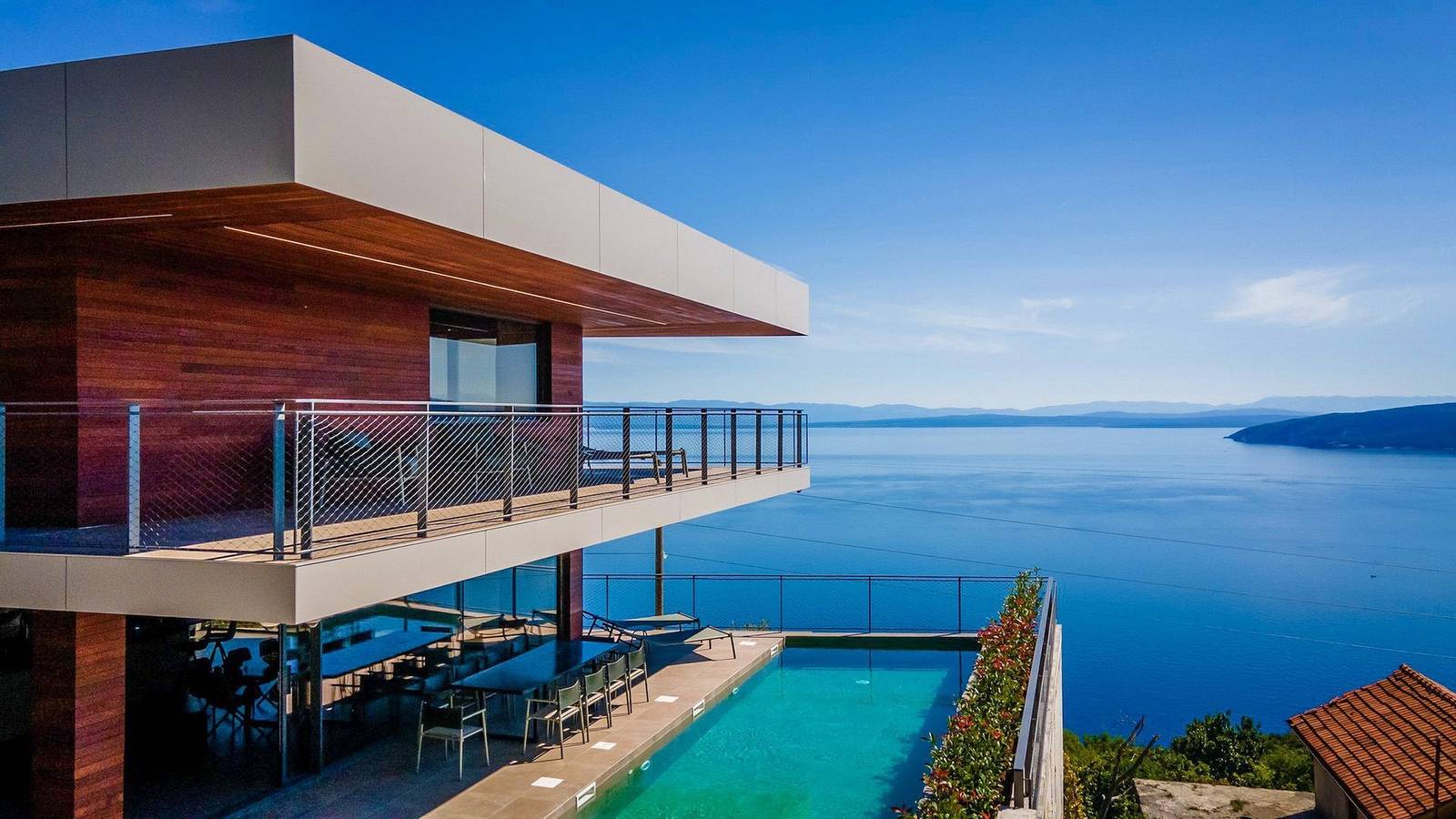 Villa für 14 Personen mit Balkon in Mošćenice, Moscenicka Draga