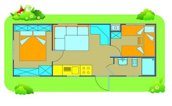 Camping Karavomilos Beach Mobilehome Happy Easy für 6 Personen in Sami, Kefalonia