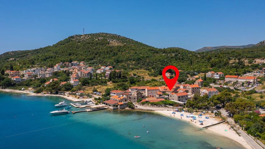 Villa pour 5 personnes, avec terrasse et jardin à Slano