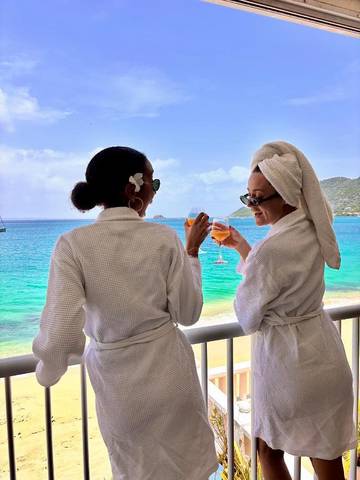 Gîte pour 2 personnes, avec vue et piscine dans Baie de Grand Case