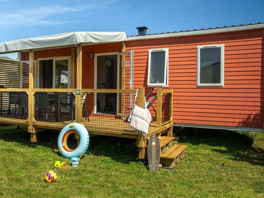 Camping Les Beaupins - Mobilheim 6 personen - Select Tv Lv Clim Plancha - 3 Schlafzimmer - 6 Personen in Saint-Denis-d'Oléron, Côte de Beauté