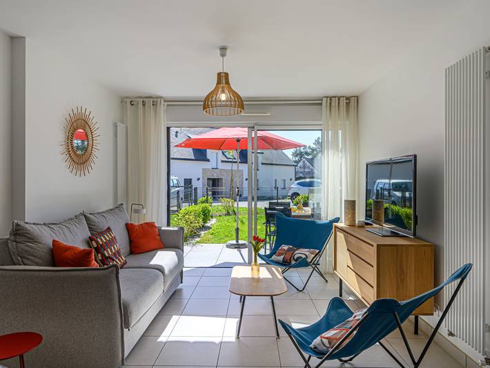 Location de vacances pour 4 personnes, avec terrasse à Carnac