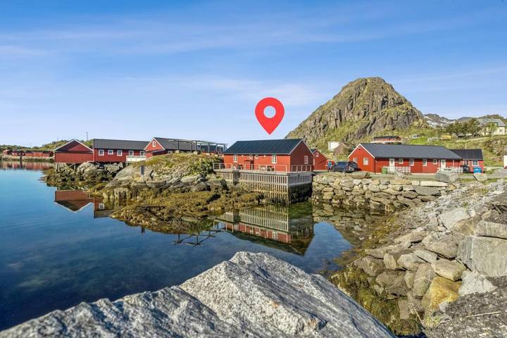 Ferienhaus für 6 Personen, mit Ausblick und Terrasse, mit Haustier auf den Lofoten