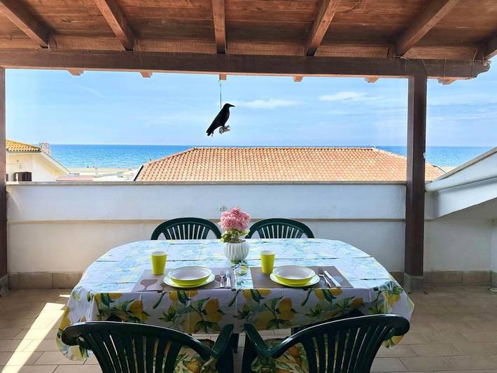 Appartamento per 2 persone, con Balcone e Terrazza nonché Panorama a Montalto Marina