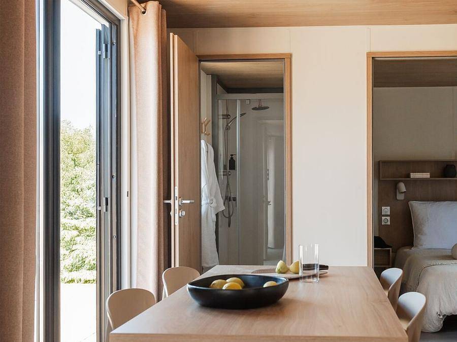 Camping Sites et Paysages - Pyrénévasion  - Mobilhome 5 personas - Mobil-home Iris 2 dormitorios Aire acondicionado Tv Bt Terraza semicubierta in Sazos, Parque nacional de los Pirineos