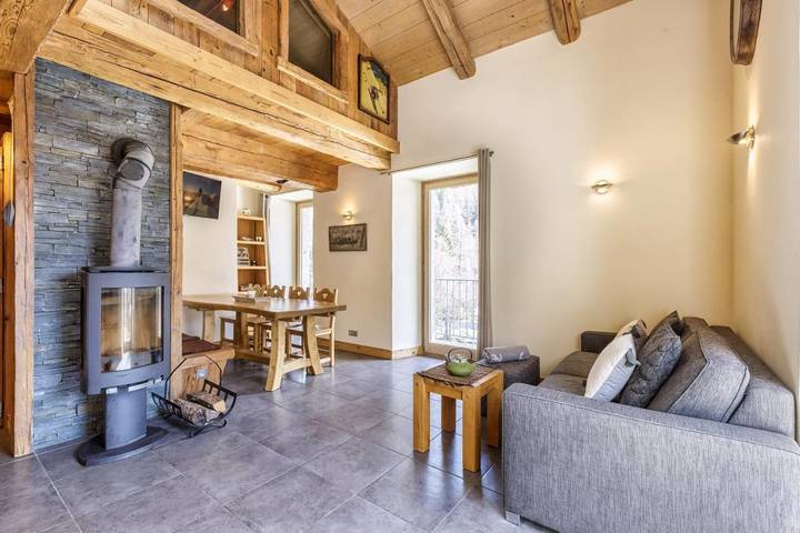 Gîte pour 6 personnes, avec vue et balcon dans Gare de Montroc-le-Planet