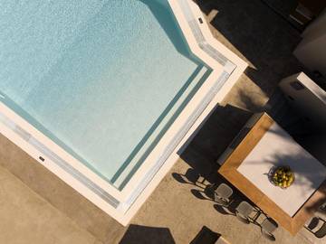 Ferienhaus für 3 Personen, mit Pool und Ausblick sowie Garten in Plakias