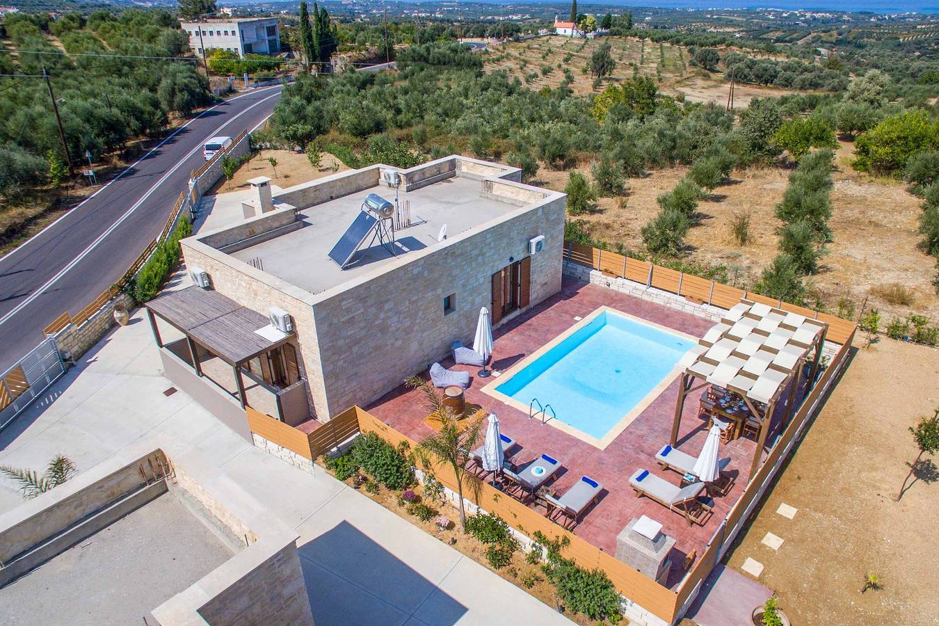 Villa per 6 persone con terrazza in Mesi, Rethymno e dintorni