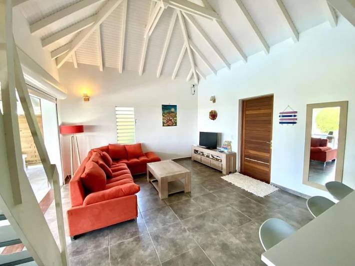 Location de vacances pour 8 personnes, avec piscine ainsi que terrasse et vue, animaux acceptés dans Ecomusée de Marie-Galante - 2