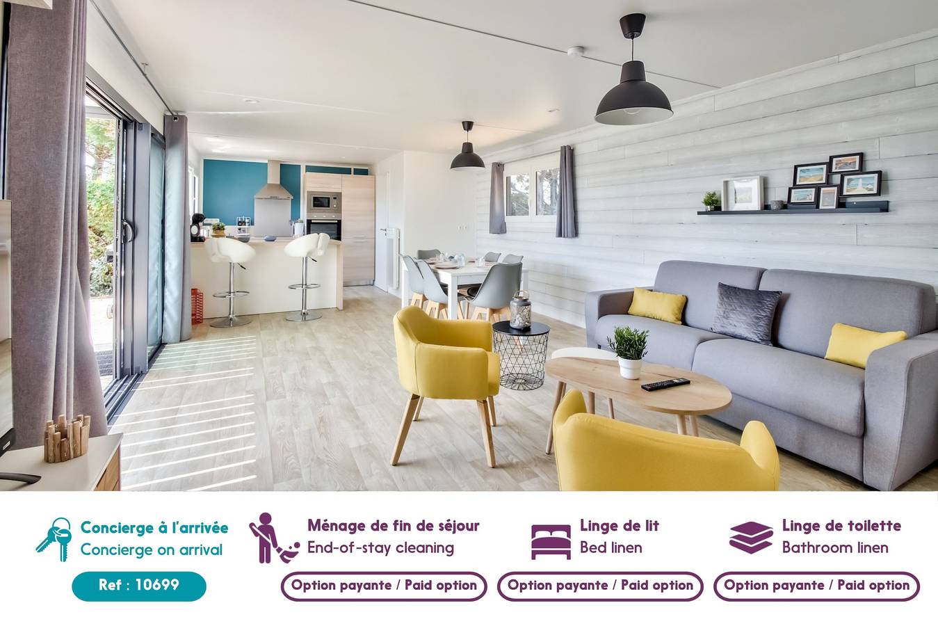 Chalet pour 8 dans résidence avec piscine chauffée in Bretignolles-sur-Mer, Vallée de la Loire