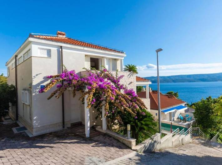 Ferienhaus für 15 Personen, mit Balkon und Sauna sowie Meerblick