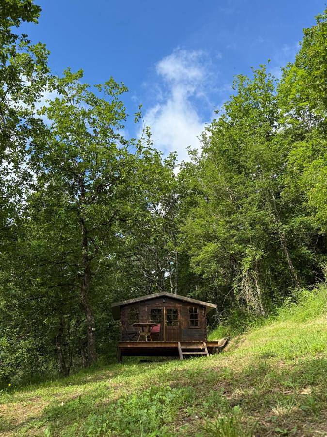 Camping pour 5 personnes, avec vue ainsi que terrasse et jardin, animaux acceptés