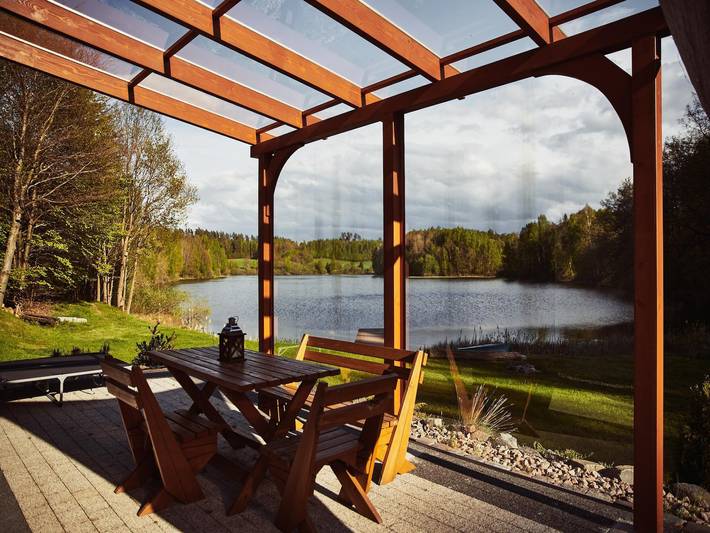 Kashubia, casa de vacaciones junto al lago in Mar Baltico Polonia