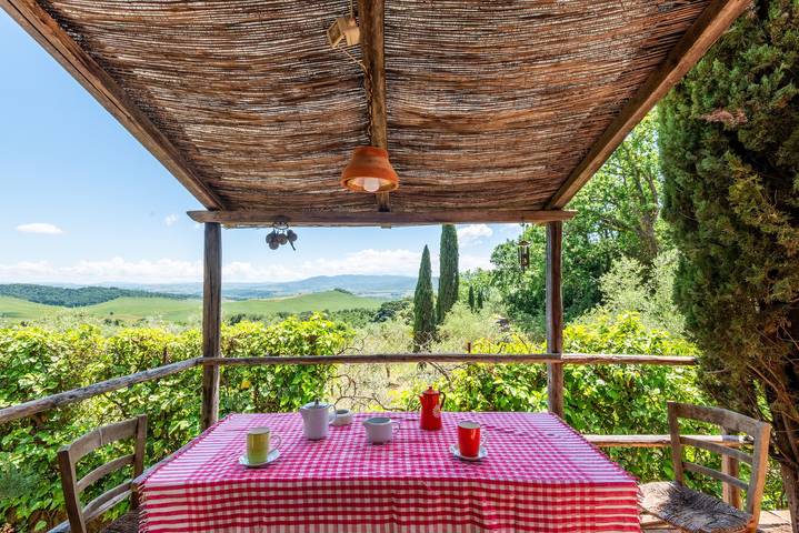 Entire apartment, Apartment 'Casa Rosa A Murlo' with Shared Pool, Wi-Fi, and Air Conditioning in Murlo, Chianti