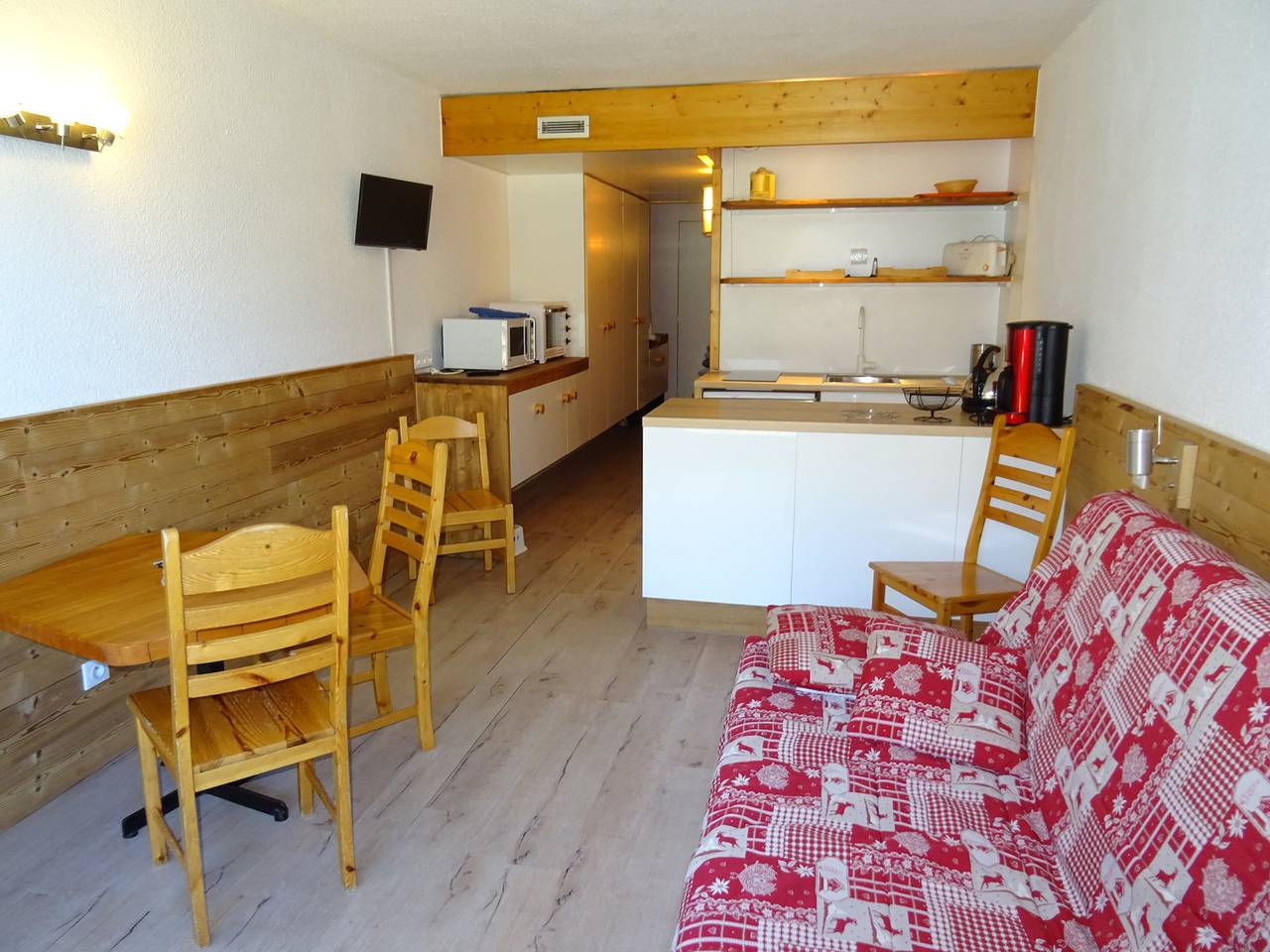 Gehele studio, Cozy studio for 5 in Arc 1800 - Pets allowed in Arc 1800, Bourg-Saint-Maurice