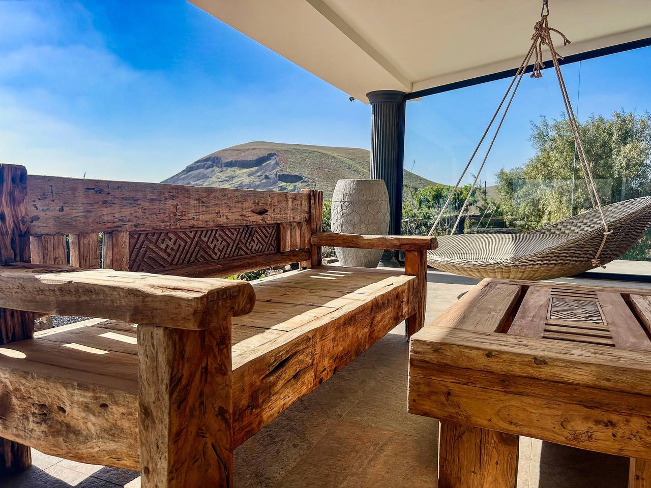 Außergewöhnliche Ferienvilla mit privatem Pool, Meerblick und Wlan in Villaverde, La Oliva