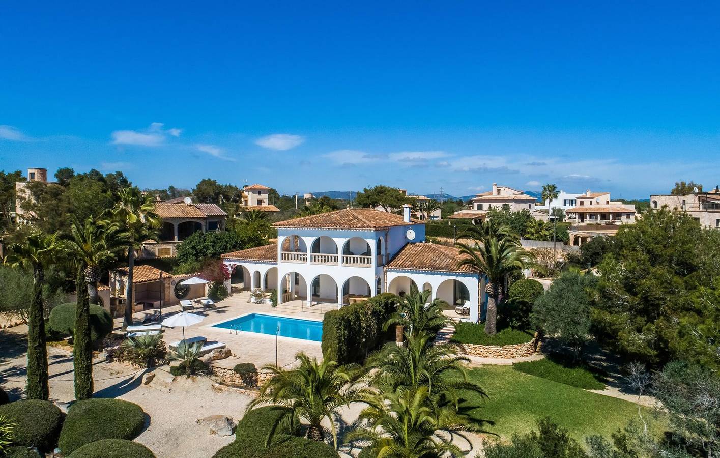 Sea View Terrace Apartment with Pool, 1.5km to Cala Llombards Beach in Cala Santanyí, Santanyí