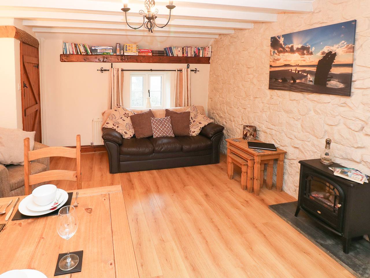 Cottage voor 4 personen met tuin in Scurlage, Swansea en omgeving
