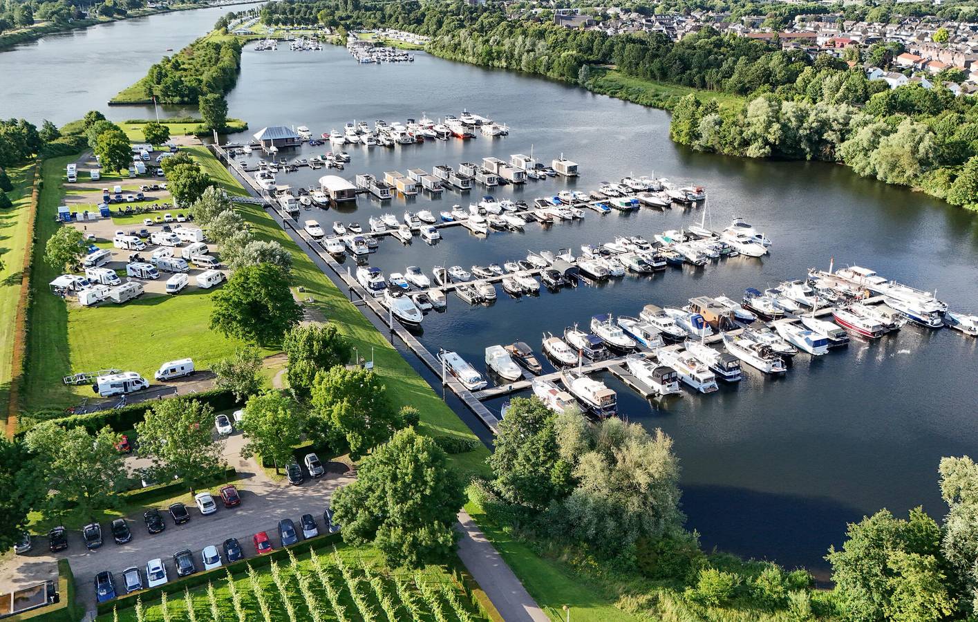Hausboot für 3 Personen mit Ausblick in Maastricht, Limburg (Niederlande)