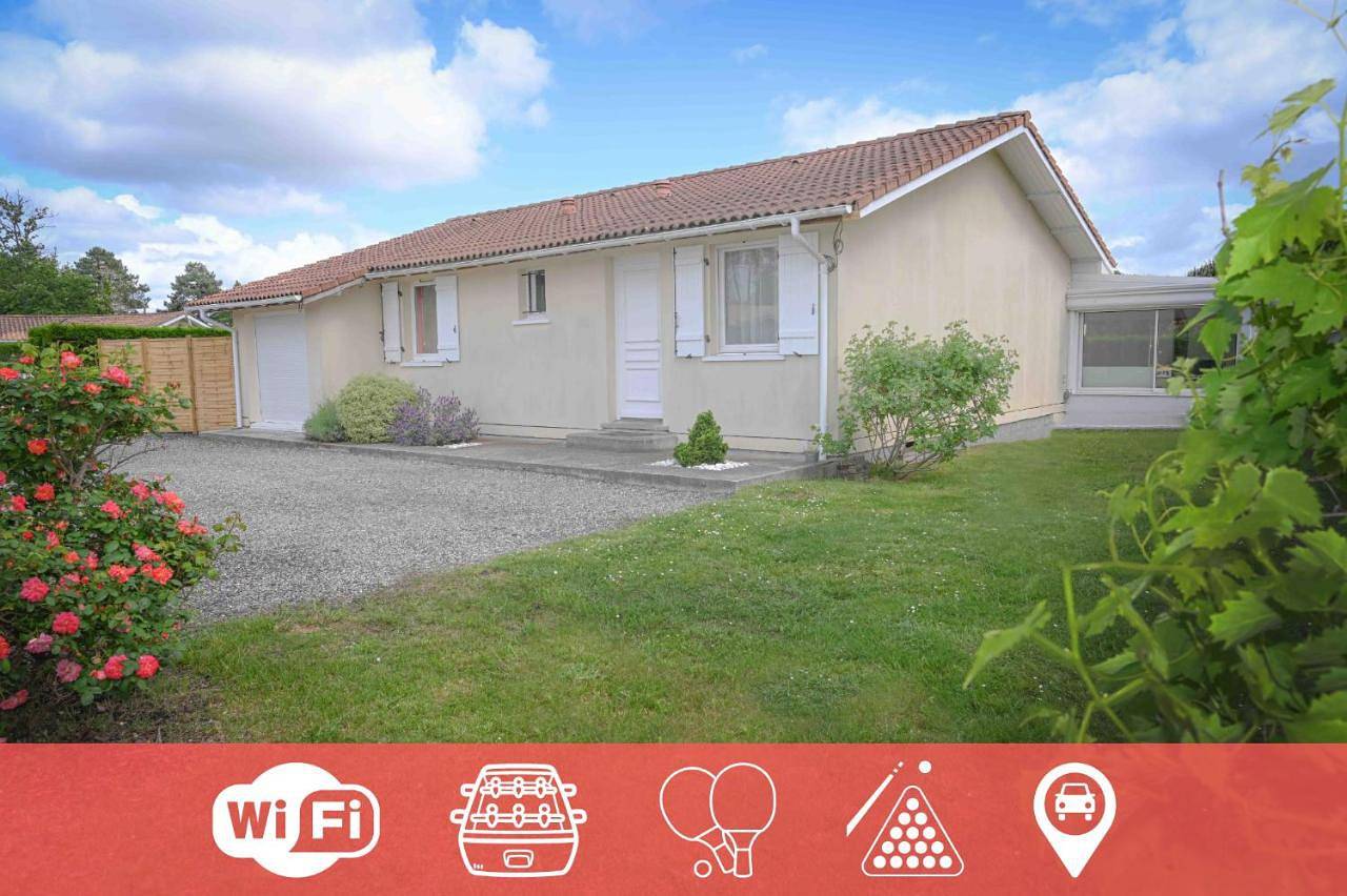 La Maison Maluti - avec Baby-foot, Billard & Wifi in Hostens, Région de Langon