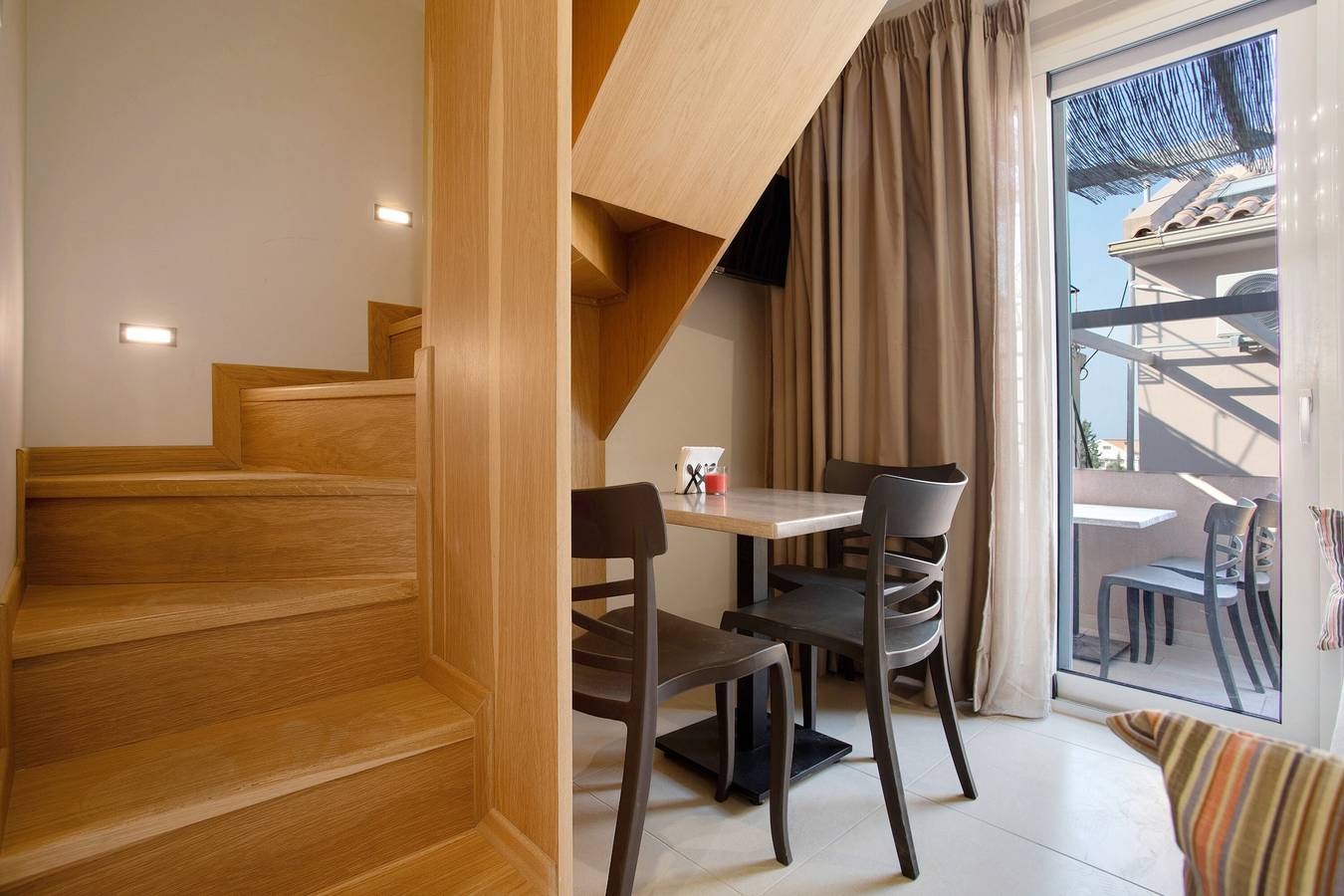 Estúdio inteiro, Apartamento Estúdio "Casa Doppia 1" com Vista para o Mar, Varanda e Wi-Fi in Bochali, Zaquintos