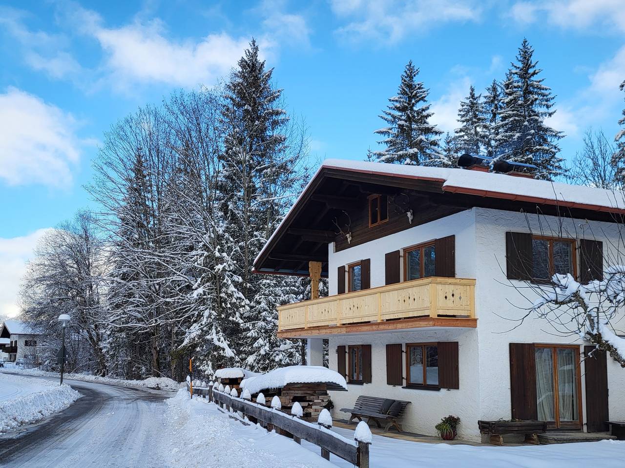 Ganze Ferienwohnung, Ferienwohnungen Am Steinbach - Ferienwohnung Stoaboch 25qm, mit Balkon in Reit im Winkl, Bayerische Alpen