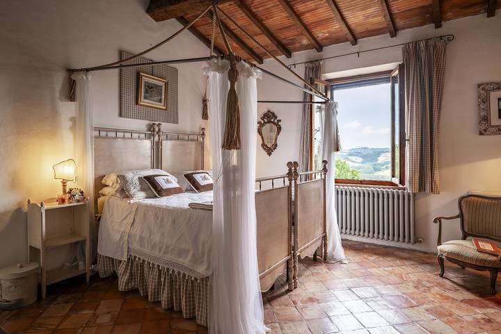 Location de vacances pour 12 personnes, avec jardin et vue, animaux acceptés à Buonconvento - 4