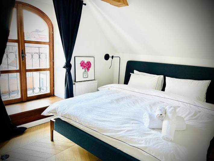 Ferienwohnung für 9 Personen, mit Terrasse und Ausblick in Steyr