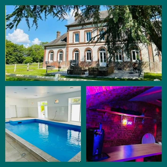 Gîte pour 26 personnes, avec terrasse et jardin, animaux acceptés