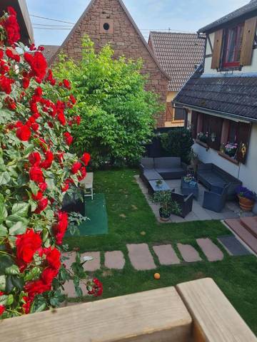 Gîte pour 3 personnes, avec jardin et vue, animaux acceptés à Ingwiller