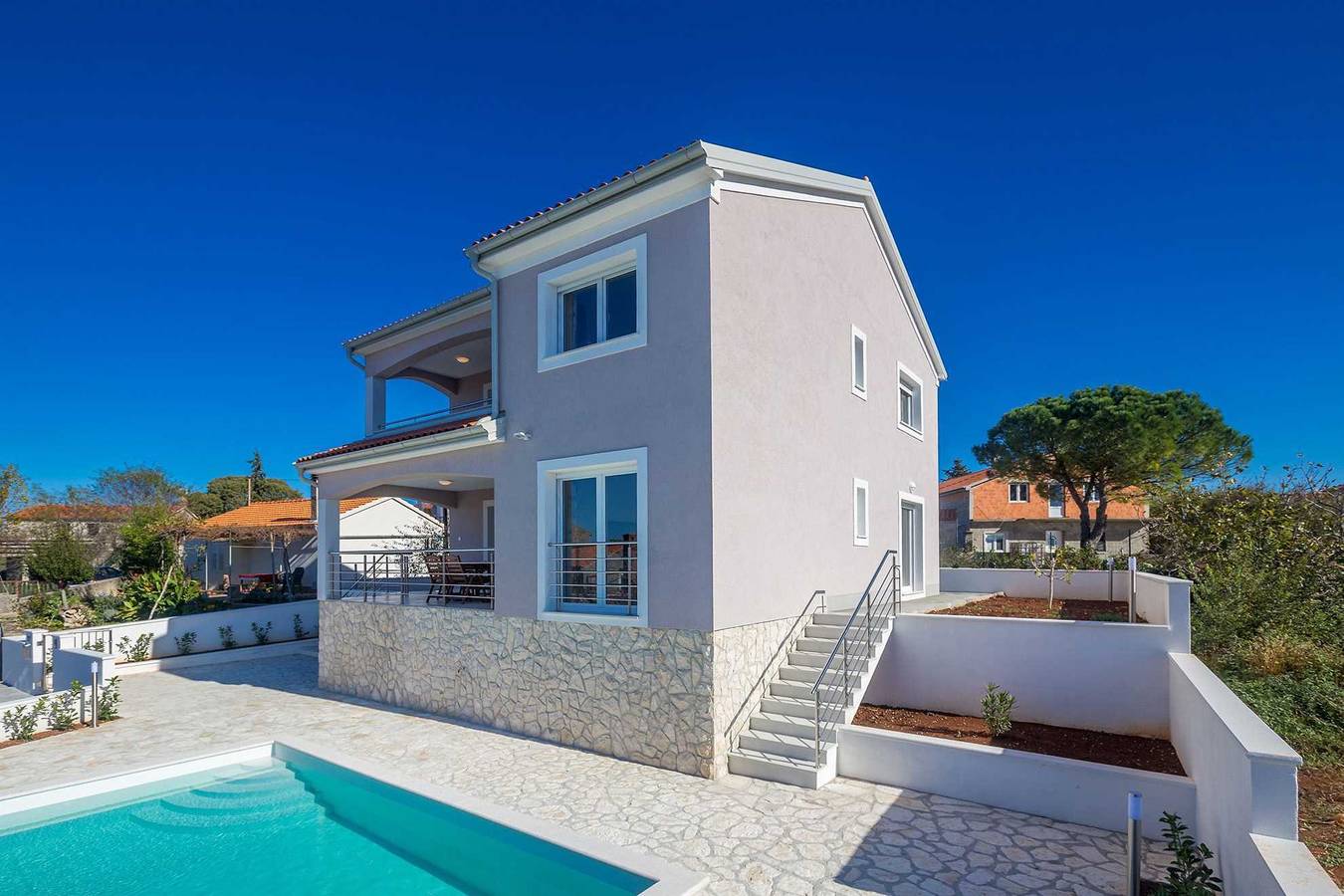 Cijeli apartman, Holiday house Isabella with pool in Grad Krk, Krk